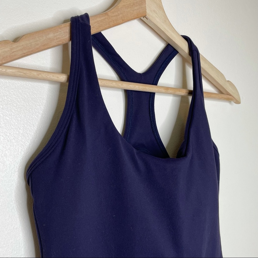 Montiel Activewear Navt T-Strap Tank Top Sleeveless Yoga Padded Shelf Bra Gym S - Picture 5 of 7